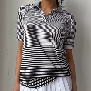 Stella McCartney for Adidas Striped Sport Polo - Small